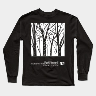 Haruki Murakami / Minimalist Style Graphic Artwork Long Sleeve T-Shirt